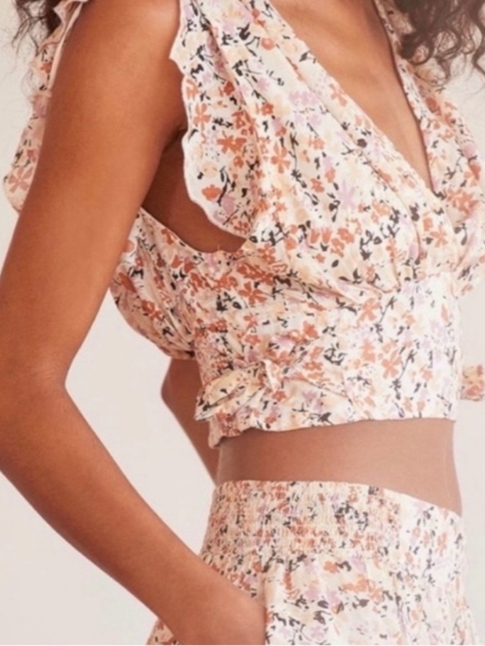 Free People Pretty Dayz Floral Crop Top